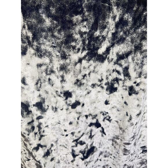 T.D.C Strappy Whimsy Goth Crushed Velvet Gray Slip Dress Halter Neck Size M - Picture 4 of 7